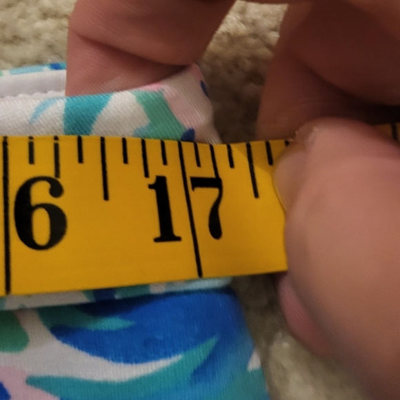 Lilly Pulitzer Collette Scalloped Mini Skort Zanzibar Blue & Pink Size 10 - Picture 11 of 12